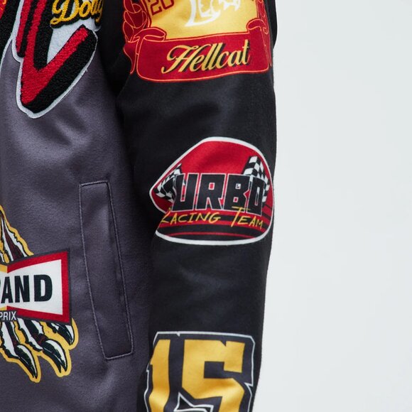 Men's Gray Bomber Jacket - Picture 4 of 13